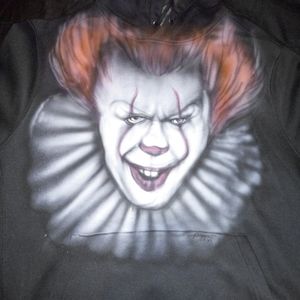 An air brush IT black hoodie